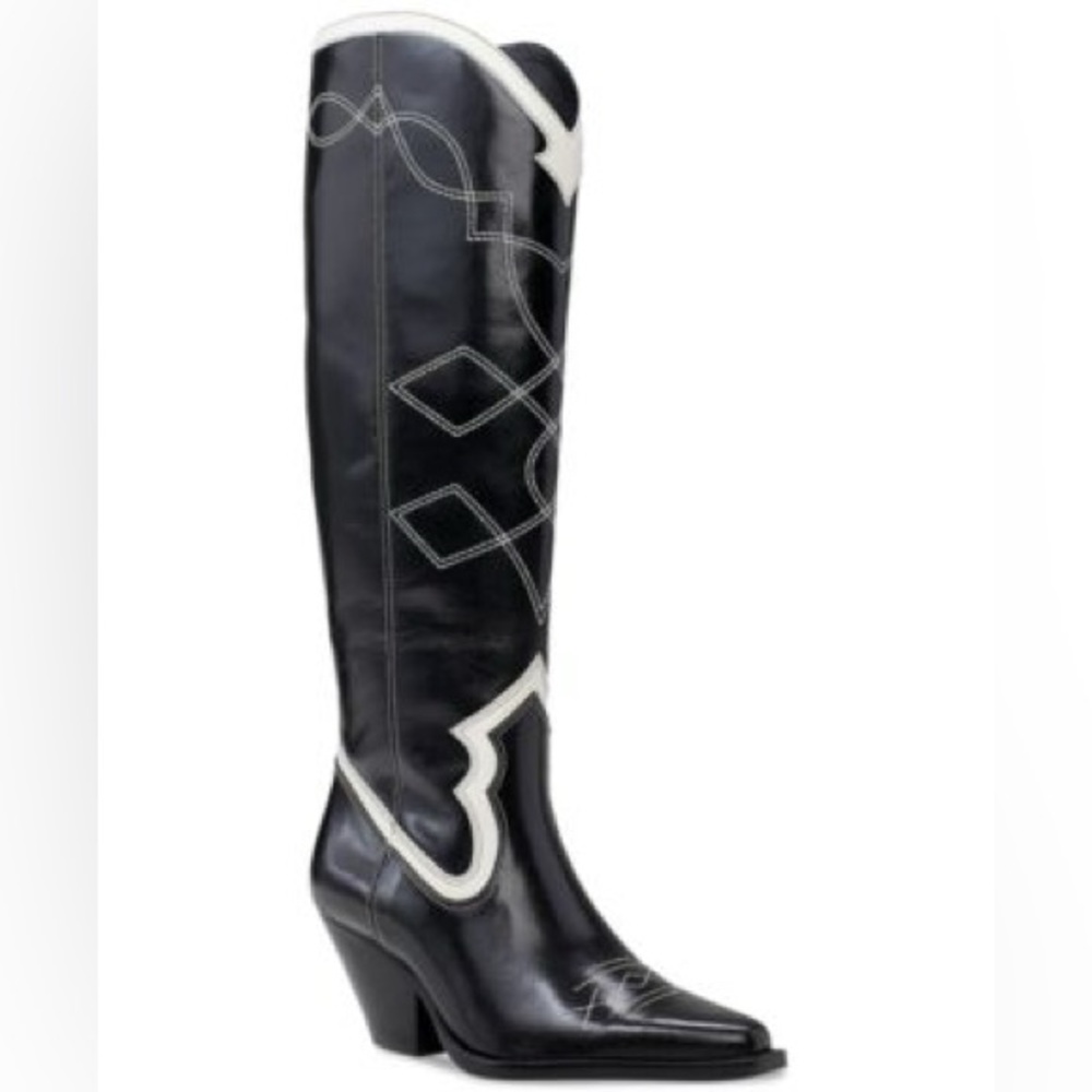 Vince Camuto Nedema 2 Wide Calf Knee High Cowboy Boot